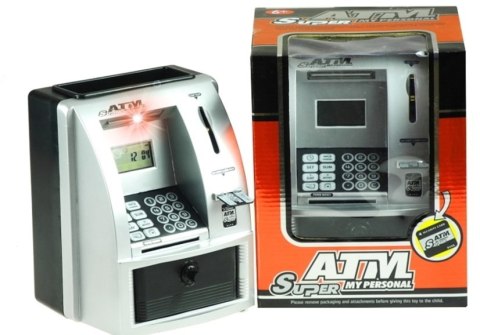 Bankomat skarbonka jak prawdziwy z dźwiękami Bankomat skarbonka jak prawdziwy z dźwiękami
