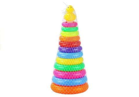 Piramida z kółek, Piramida 40cm wysoka Układanka Piramida z kółek, Piramida 40cm wysoka Układanka