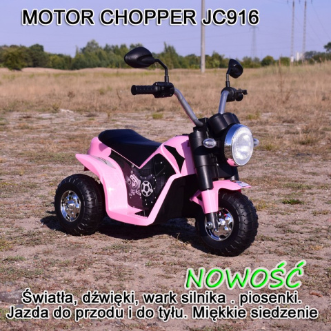 CHOPPER Motorek DLA DZIEWCZYNKI -RÓŻOWY CHOPPER Motorek DLA DZIEWCZYNKI -RÓŻOWY