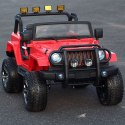 MEGA JEEP 4X4 Z REDUKTOREM NAPĘDU EXCLUSIVE, WOLNY START,MIĘKKIE KOŁA/WXE1688