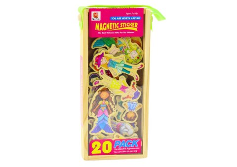 Zestaw Magnesy Drewniane Postacie W Przebraniach Kolorowe 20 Sztuk Zestaw Magnesy Drewniane Postacie W Przebraniach Kolorowe 20 Sztuk