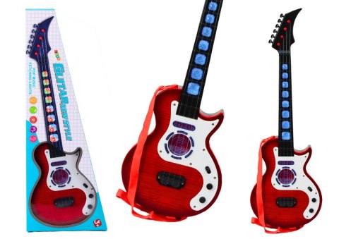 Gitara Elektryczna Dla Dzieci Światła Melodie Czerwona Gitara Elektryczna Dla Dzieci Światła Melodie Czerwona
