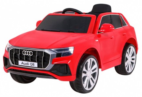 Audi Q8 Lift na akumulator dla dzieci Czerwony + Pilot + EVA + Wolny Start + MP3 USB + LED Audi Q8 Lift na akumulator dla dzieci Czerwony + Pilot + EVA + Wolny Start + MP3 USB + LED