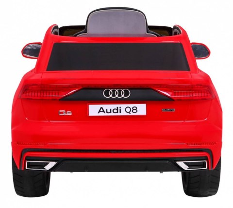 Audi Q8 Lift na akumulator dla dzieci Czerwony + Pilot + EVA + Wolny Start + MP3 USB + LED Audi Q8 Lift na akumulator dla dzieci Czerwony + Pilot + EVA + Wolny Start + MP3 USB + LED