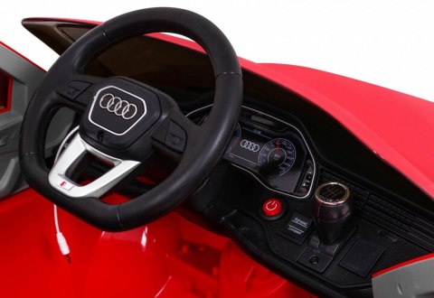 Audi Q8 Lift na akumulator dla dzieci Czerwony + Pilot + EVA + Wolny Start + MP3 USB + LED Audi Q8 Lift na akumulator dla dzieci Czerwony + Pilot + EVA + Wolny Start + MP3 USB + LED