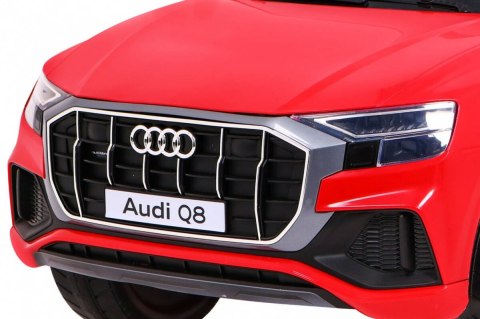 Audi Q8 Lift na akumulator dla dzieci Czerwony + Pilot + EVA + Wolny Start + MP3 USB + LED Audi Q8 Lift na akumulator dla dzieci Czerwony + Pilot + EVA + Wolny Start + MP3 USB + LED