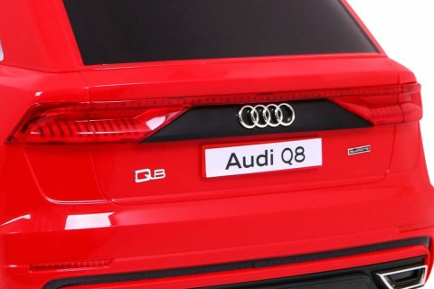 Audi Q8 Lift na akumulator dla dzieci Czerwony + Pilot + EVA + Wolny Start + MP3 USB + LED Audi Q8 Lift na akumulator dla dzieci Czerwony + Pilot + EVA + Wolny Start + MP3 USB + LED