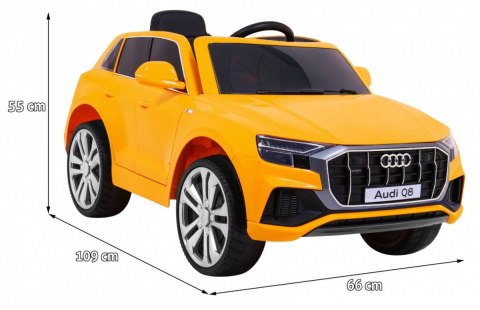 Audi Q8 Lift na akumulator dla dzieci Żółty + Pilot + EVA + Wolny Start + MP3 USB + LED Audi Q8 Lift na akumulator dla dzieci Żółty + Pilot + EVA + Wolny Start + MP3 USB + LED