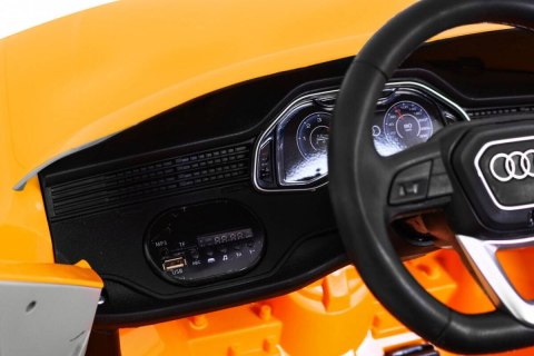 Audi Q8 Lift na akumulator dla dzieci Żółty + Pilot + EVA + Wolny Start + MP3 USB + LED Audi Q8 Lift na akumulator dla dzieci Żółty + Pilot + EVA + Wolny Start + MP3 USB + LED