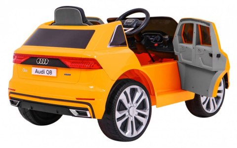 Audi Q8 Lift na akumulator dla dzieci Żółty + Pilot + EVA + Wolny Start + MP3 USB + LED Audi Q8 Lift na akumulator dla dzieci Żółty + Pilot + EVA + Wolny Start + MP3 USB + LED