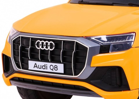 Audi Q8 Lift na akumulator dla dzieci Żółty + Pilot + EVA + Wolny Start + MP3 USB + LED Audi Q8 Lift na akumulator dla dzieci Żółty + Pilot + EVA + Wolny Start + MP3 USB + LED