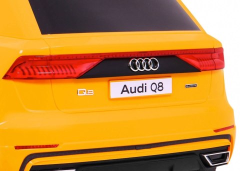 Audi Q8 Lift na akumulator dla dzieci Żółty + Pilot + EVA + Wolny Start + MP3 USB + LED Audi Q8 Lift na akumulator dla dzieci Żółty + Pilot + EVA + Wolny Start + MP3 USB + LED