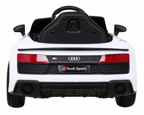 Audi R8 LIFT Samochodzik na akumulator Biały + Pilot + Koła EVA + MP3 + LED Audi R8 LIFT Samochodzik na akumulator Biały + Pilot + Koła EVA + MP3 + LED
