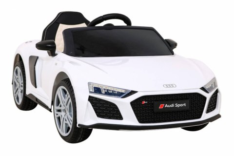 Audi R8 LIFT Samochodzik na akumulator Biały + Pilot + Koła EVA + MP3 + LED Audi R8 LIFT Samochodzik na akumulator Biały + Pilot + Koła EVA + MP3 + LED