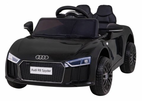 Audi R8 na akumulator dla dzieci Czarny + Pilot + EVA + Wolny Start + MP3 LED Audi R8 na akumulator dla dzieci Czarny + Pilot + EVA + Wolny Start + MP3 LED