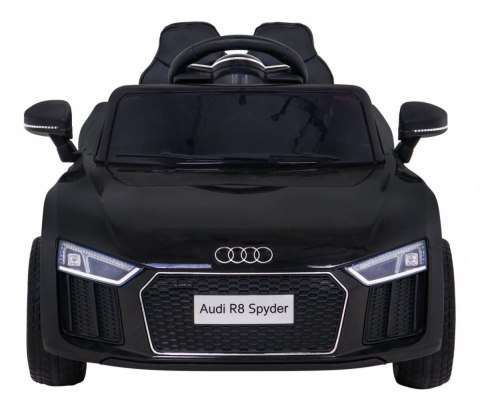 Audi R8 na akumulator dla dzieci Czarny + Pilot + EVA + Wolny Start + MP3 LED Audi R8 na akumulator dla dzieci Czarny + Pilot + EVA + Wolny Start + MP3 LED