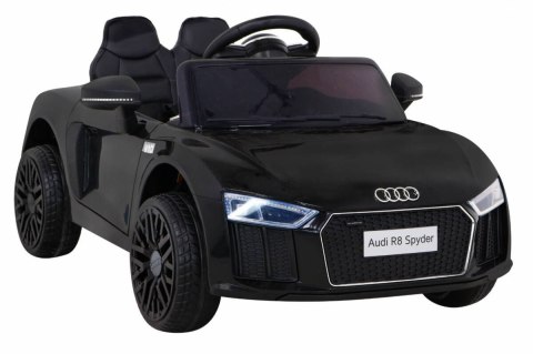 Audi R8 na akumulator dla dzieci Czarny + Pilot + EVA + Wolny Start + MP3 LED Audi R8 na akumulator dla dzieci Czarny + Pilot + EVA + Wolny Start + MP3 LED