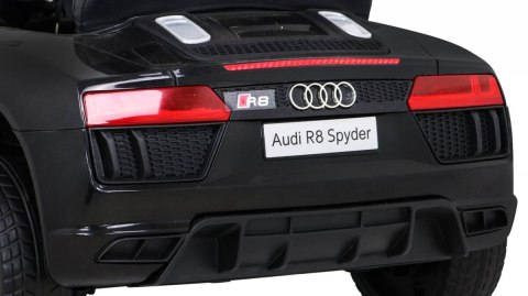Audi R8 na akumulator dla dzieci Czarny + Pilot + EVA + Wolny Start + MP3 LED Audi R8 na akumulator dla dzieci Czarny + Pilot + EVA + Wolny Start + MP3 LED