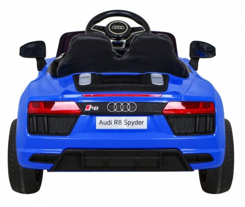 Audi R8 na akumulator dla dzieci Niebieski + Pilot + EVA + Wolny Start + MP3 LED Audi R8 na akumulator dla dzieci Niebieski + Pilot + EVA + Wolny Start + MP3 LED