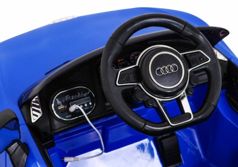 Audi R8 na akumulator dla dzieci Niebieski + Pilot + EVA + Wolny Start + MP3 LED Audi R8 na akumulator dla dzieci Niebieski + Pilot + EVA + Wolny Start + MP3 LED