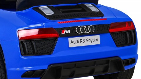 Audi R8 na akumulator dla dzieci Niebieski + Pilot + EVA + Wolny Start + MP3 LED Audi R8 na akumulator dla dzieci Niebieski + Pilot + EVA + Wolny Start + MP3 LED