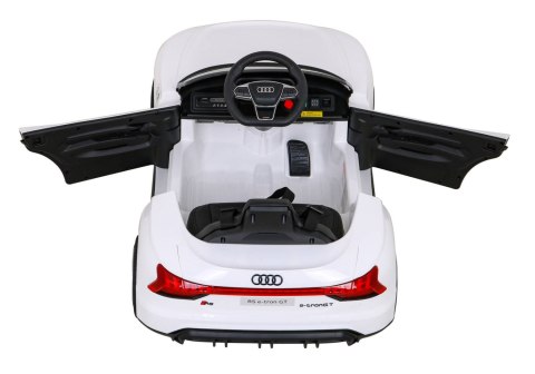 Audi RS E-Tron GT na akumulator Biały + Pilot + Napęd 4x4 + Radio MP3 + LED + EVA Audi RS E-Tron GT na akumulator Biały + Pilot + Napęd 4x4 + Radio MP3 + LED + EVA