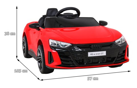 Audi RS E-Tron GT na akumulator Czerwony + Pilot + Napęd 4x4 + Radio MP3 + LED + EVA Audi RS E-Tron GT na akumulator Czerwony + Pilot + Napęd 4x4 + Radio MP3 + LED + EVA