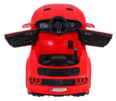 Autko GT Sport na akumulator dla dzieci Czerwony + Pilot + Wolny Start + Bagażnik + MP3 LED Autko GT Sport na akumulator dla dzieci Czerwony + Pilot + Wolny Start + Bagażnik + MP3 LED