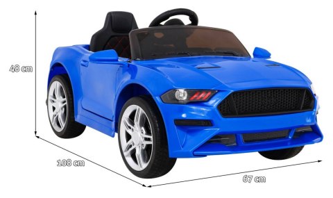 Autko GT Sport na akumulator dla dzieci Niebieski + Pilot + Wolny Start + Bagażnik + MP3 LED Autko GT Sport na akumulator dla dzieci Niebieski + Pilot + Wolny Start + Bagażnik + MP3 LED