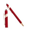 Długopis metalowy touch pen soft touch czerwień DL06 Długopis metalowy touch pen soft touch czerwień DL06