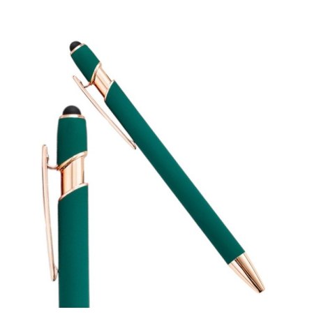 Długopis metalowy touch pen soft touch zieleń DL03 Długopis metalowy touch pen soft touch zieleń DL03