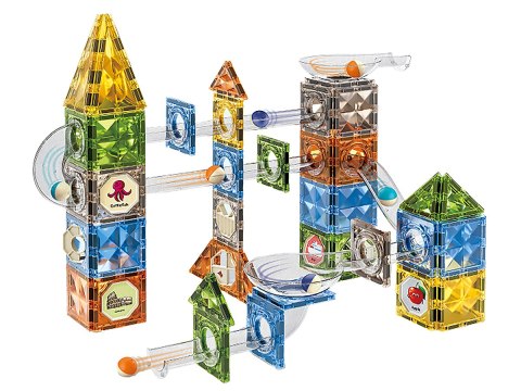 Klocki Magnetyczne Konstrukcyjne TOR KULKOWY 128 El. Kulodrom Klocki Magnetyczne Konstrukcyjne TOR KULKOWY 128 El. Kulodrom