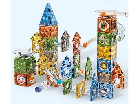 Klocki Magnetyczne Konstrukcyjne TOR KULKOWY 156 El. Kulodrom Klocki Magnetyczne Konstrukcyjne TOR KULKOWY 156 El. Kulodrom