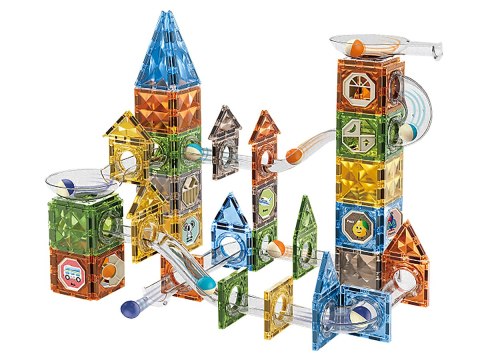 Klocki Magnetyczne Konstrukcyjne TOR KULKOWY 156 El. Kulodrom Klocki Magnetyczne Konstrukcyjne TOR KULKOWY 156 El. Kulodrom