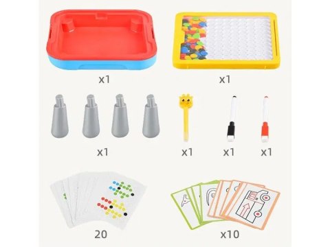 Edukacyjna Tablica Magnetyczna, Zmazywalna 2w1 + Długopis Edukacyjna Tablica Magnetyczna, Zmazywalna 2w1 + Długopis