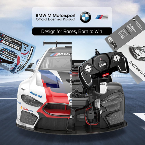 Samochód zdalnie sterolwany BMW M8 GTE 1:18 Rastar RC KLOCKI Samochód zdalnie sterolwany BMW M8 GTE 1:18 Rastar RC KLOCKI