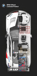 Samochód zdalnie sterolwany BMW M8 GTE 1:18 Rastar RC KLOCKI Samochód zdalnie sterolwany BMW M8 GTE 1:18 Rastar RC KLOCKI
