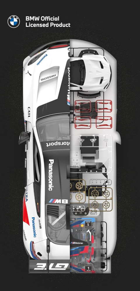Samochód zdalnie sterolwany BMW M8 GTE 1:18 Rastar RC KLOCKI Samochód zdalnie sterolwany BMW M8 GTE 1:18 Rastar RC KLOCKI
