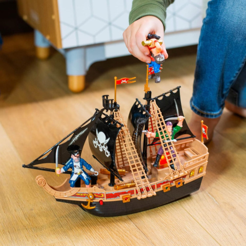 STATEK PIRACKI DUŻY DŹWIĘKI + ŚWIATŁA ŁÓDŹ OKRĘT PIRATÓW STATEK PIRACKI DUŻY DŹWIĘKI + ŚWIATŁA ŁÓDŹ OKRĘT PIRATÓW