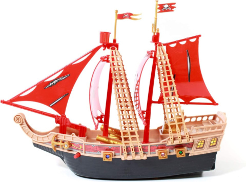 STATEK PIRACKI DUŻY DŹWIĘKI + ŚWIATŁA ŁÓDŹ OKRĘT PIRATÓW STATEK PIRACKI DUŻY DŹWIĘKI + ŚWIATŁA ŁÓDŹ OKRĘT PIRATÓW
