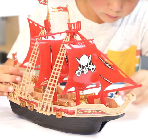 STATEK PIRACKI DUŻY DŹWIĘKI + ŚWIATŁA ŁÓDŹ OKRĘT PIRATÓW STATEK PIRACKI DUŻY DŹWIĘKI + ŚWIATŁA ŁÓDŹ OKRĘT PIRATÓW