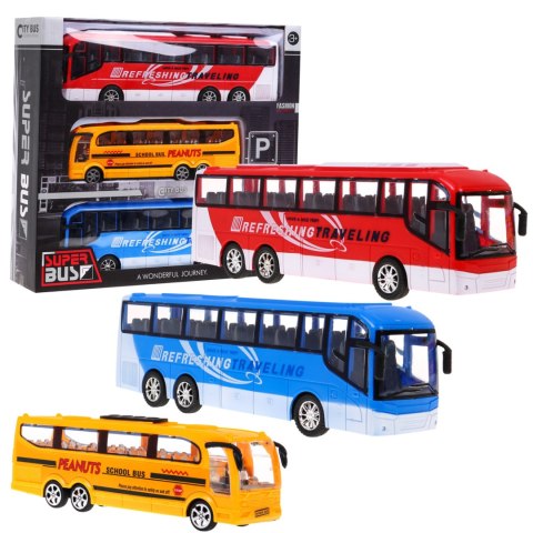 3 modele Autobusów dla dzieci 3+ Bus szkolny + Autobusy wycieczkowe + Żywa kolorystyka 3 modele Autobusów dla dzieci 3+ Bus szkolny + Autobusy wycieczkowe + Żywa kolorystyka
