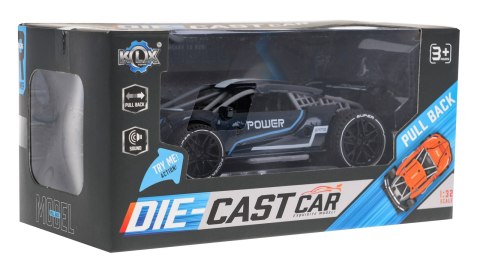 Autko POWER dla dzieci 3+ Model 1:32 + Metalowa Karoseria + Gumowe Koła + Napęd Pull Back + Dźwięki Autko POWER dla dzieci 3+ Model 1:32 + Metalowa Karoseria + Gumowe Koła + Napęd Pull Back + Dźwięki