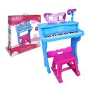 BONTEMPI ELEKTRONICZNE PIANINO ZE STOŁKIEM I MIKROFONEM