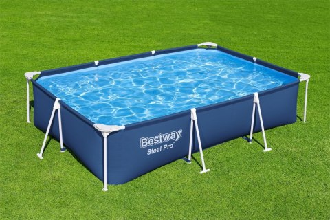 Basen Stelażowy Steel Pro 300x201x66 Prostokątny BESTWAY Basen Stelażowy Steel Pro 300x201x66 Prostokątny BESTWAY