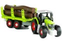 Traktor z Przyczepą z Drewnem 43 cm DO ROZKRĘCANIA